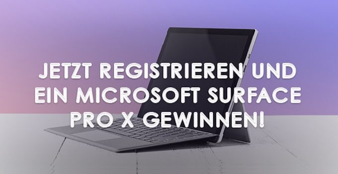 Gewinne ein Microsoft Surface Pro X Tablet im Wert von CHF 2’000
